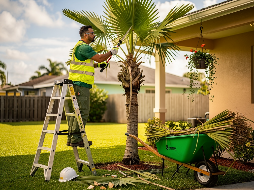 Palm Tree Trimming